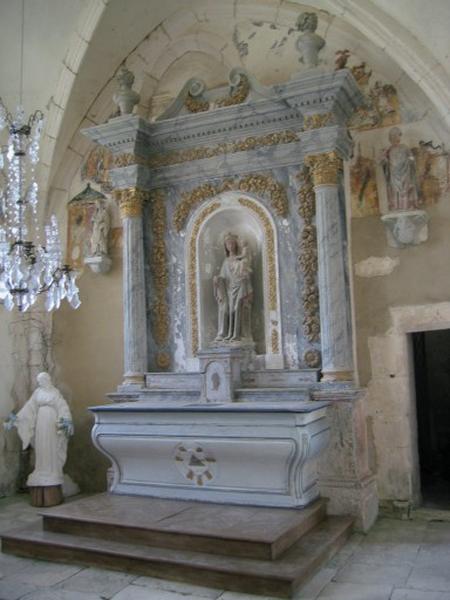 Autel et retable de la Vierge