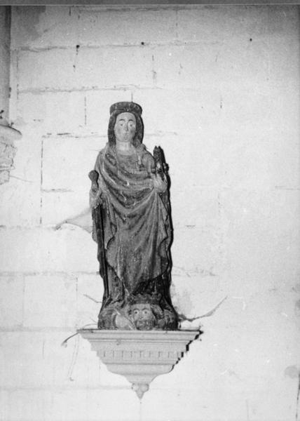 Statue : Sainte Catherine (volée)