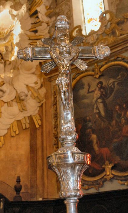 croix de procession, vue partielle - © Ministère de la Culture (France), Conservation des antiquités et des objets d’art de l’Aude – Tous droits réservés 
