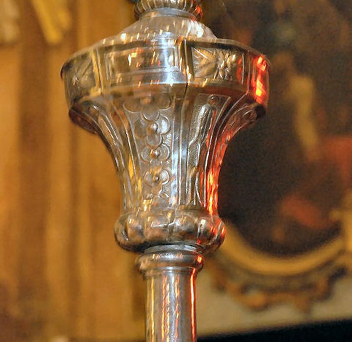 croix de procession, détail - © Ministère de la Culture (France), Conservation des antiquités et des objets d’art de l’Aude – Tous droits réservés 