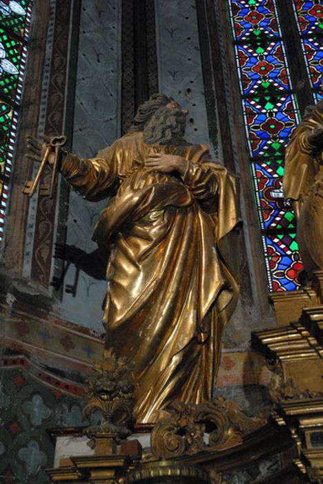 statue : Saint Pierre - © Ministère de la Culture (France), Conservation des antiquités et des objets d’art de l’Aude – Tous droits réservés 