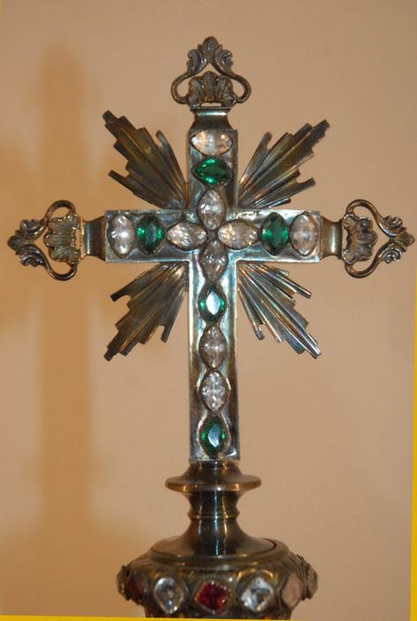 croix-reliquaire, ex-voto, vue partielle - © Ministère de la Culture (France), Conservation des antiquités et des objets d’art de l’Aude – Tous droits réservés 