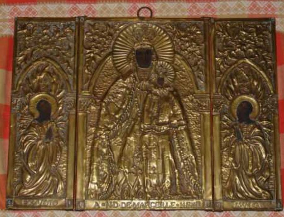 tableau ex-voto (icône) : Notre-Dame de Marceille - © Ministère de la Culture (France), Conservation des antiquités et des objets d’art de l’Aude – Tous droits réservés