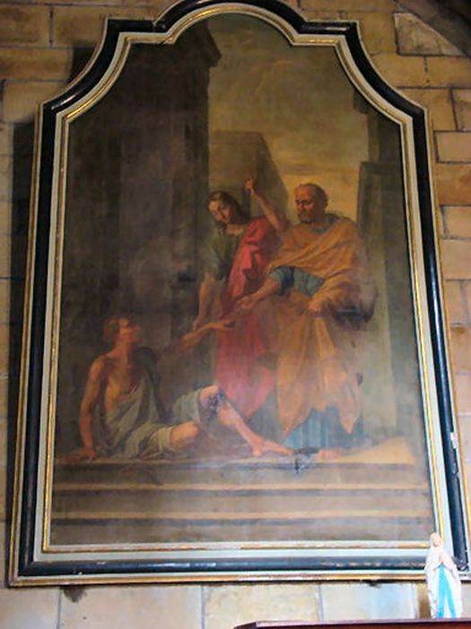 tableau et cadre : Miracle de Saint Pierre