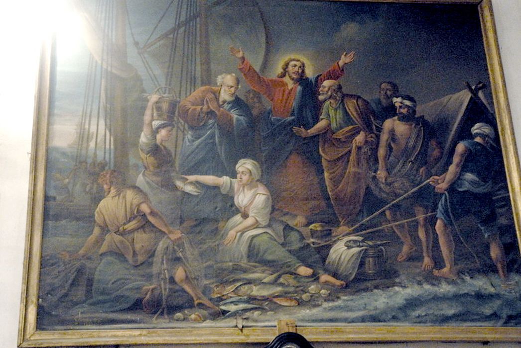 tableau et son cadre : La Pêche miraculeuse