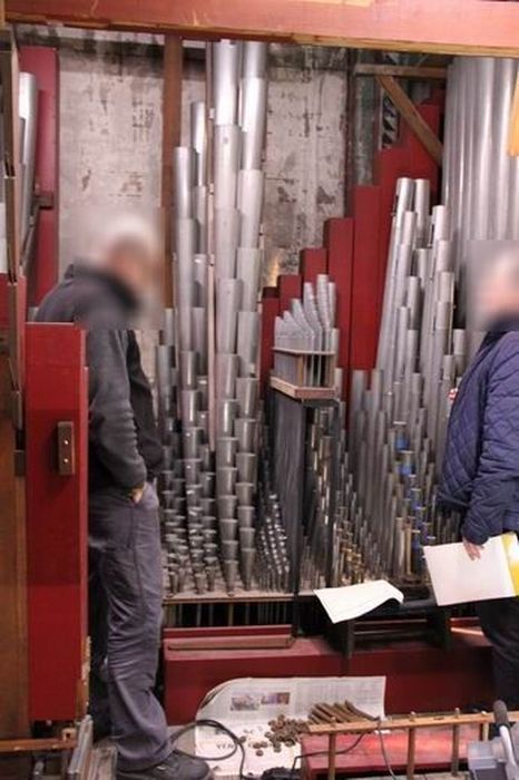 orgue de tribune : partie instrumentale de l'orgue