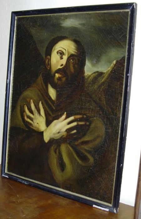 tableau : Stigmatisation de saint François d'Assise - © Ministère de la Culture (France), Conservation des antiquités et des objets d’art de l’Aude – Tous droits réservés