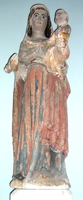 statue : Vierge à l'Enfant - © Ministère de la Culture (France), Conservation des antiquités et des objets d’art de l’Aude – Tous droits réservés
