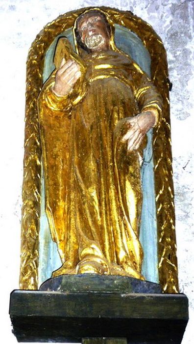 statue : Sainte non identifiée - © Ministère de la Culture (France), Conservation des antiquités et des objets d’art de l’Aude – Tous droits réservés 