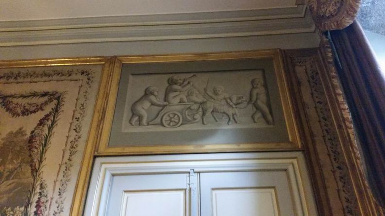 hôtel de Murat : Grand salon, vue partielle du décor