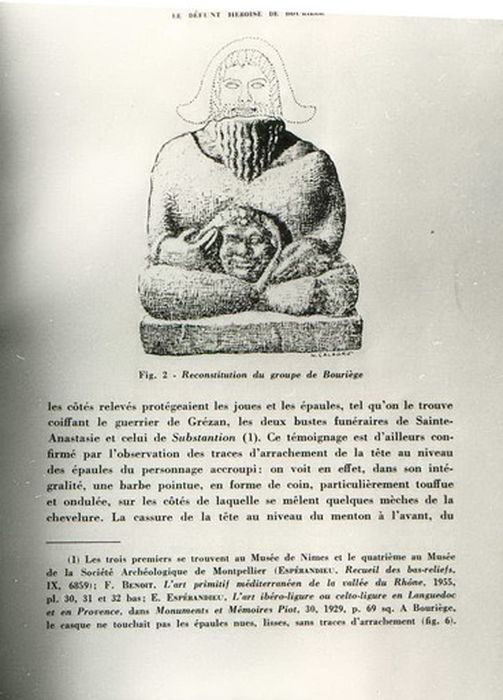 statue : Défunt héroïsé, ou dieu accroupi