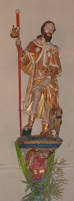 statue : Saint Roch - © Ministère de la Culture (France), Conservation des antiquités et des objets d’art de l’Aude – Tous droits réservés 