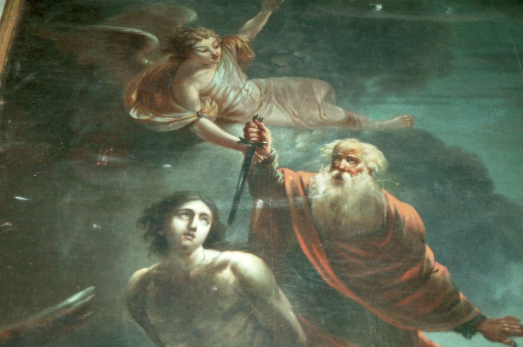 tableau : Le sacrifice d'Isaac, vue partielle