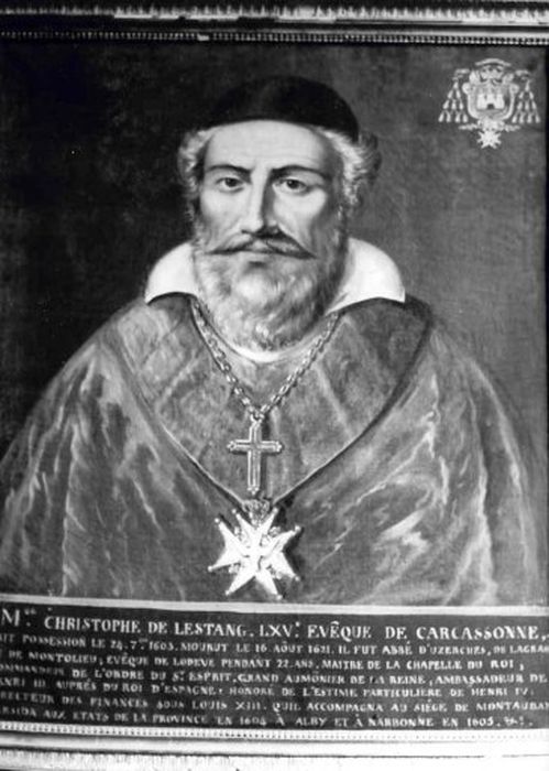Tableau : Christophe de Lestang, commandeur de l'Ordre du Saint-Esprit, évêque de Carcassonne, cadre
