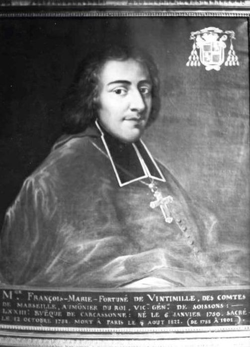 Tableau : François Marie Fortuné de Vintimille, évêque de Carcassonne, cadre