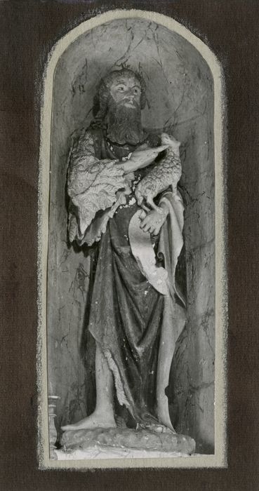 statue : Saint Jean-Baptiste - © Ministère de la Culture (France), Conservation des antiquités et des objets d’art du Calvados – Tous droits réservés