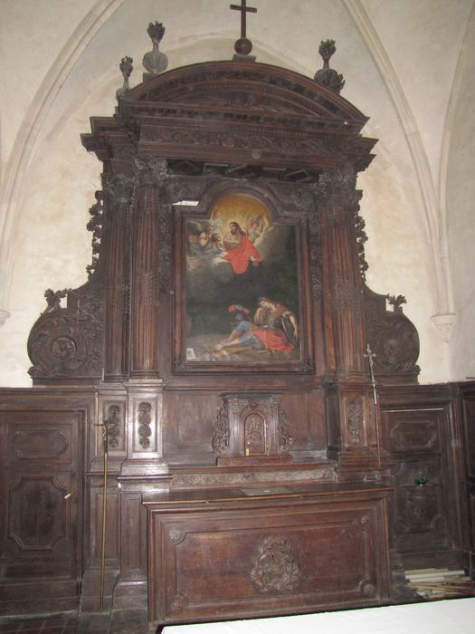 maître-autel, tabernacle, retable, tableau : Songe de saint Martin