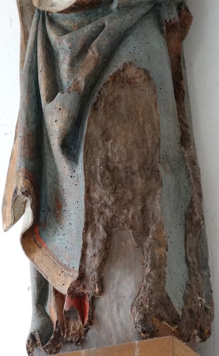 statue (poutre de gloire) : Vierge de douleur, détail