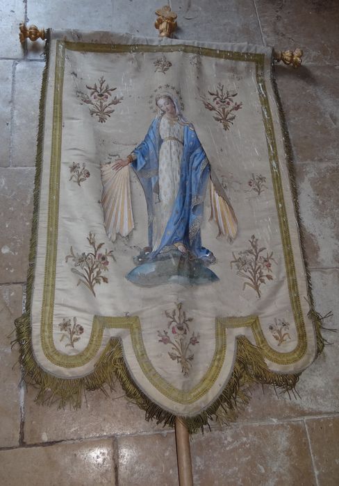 bannière de procession : Vierge de l’Immaculée Conception