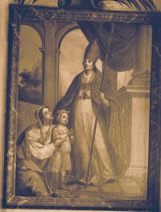 tableau : Saint Marcouf - © Ministère de la Culture (France), Conservation des antiquités et des objets d’art du Calvados – Tous droits réservés