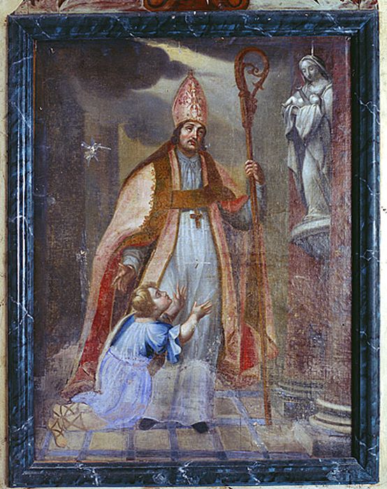 tableau : Saint Thibaut - © Ministère de la Culture (France), Conservation des antiquités et des objets d’art du Calvados – Tous droits réservés