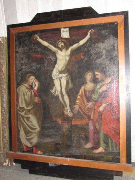 Tableau et son cadre : Crucifixion