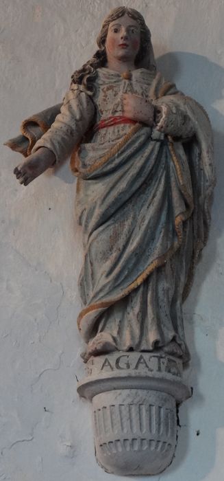 Statue (statuette) : Sainte Agathe