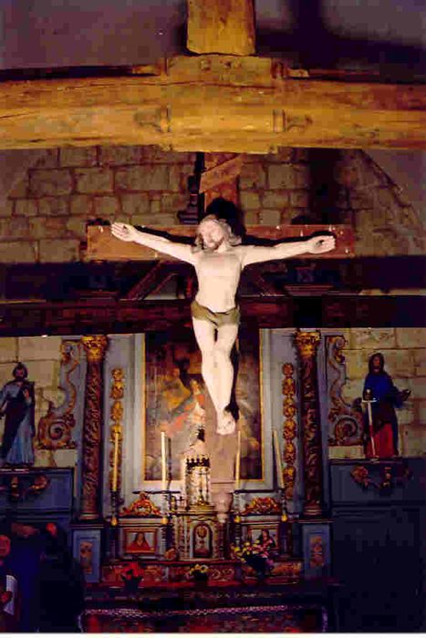 statue (poutre de gloire) : Christ en croix