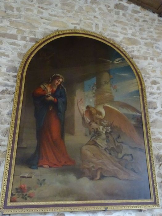 tableau : Annonciation - © Ministère de la Culture (France), Conservation des antiquités et des objets d’art du Calvados – Tous droits réservés 