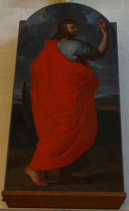 tableau : Saint Matthias - © Ministère de la Culture (France), Conservation des antiquités et des objets d’art du Calvados – Tous droits réservés 