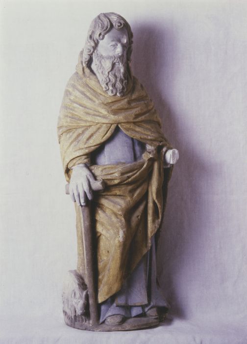 statue : Saint Antoine - © Ministère de la Culture (France), Conservation des antiquités et des objets d’art du Calvados – Tous droits réservés 