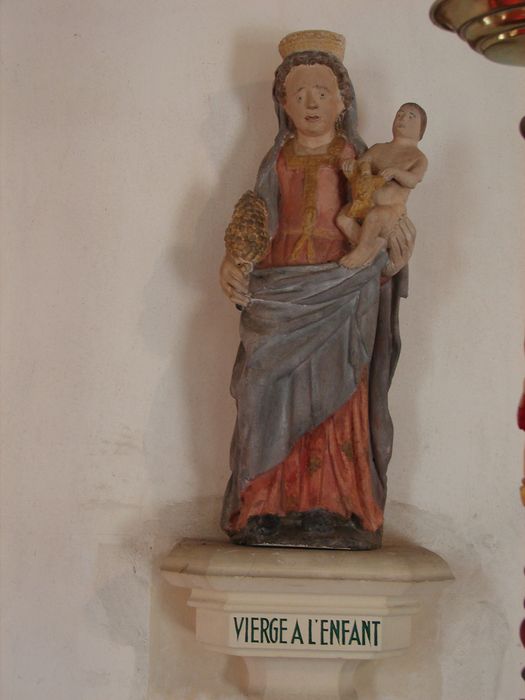 statue : Vierge à l'Enfant - © Ministère de la Culture (France), Conservation des antiquités et des objets d’art du Calvados – Tous droits réservés 