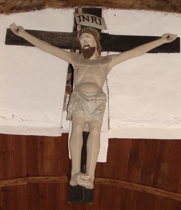 statue (poutre de gloire) : Christ en croix