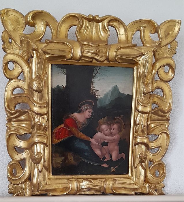 tableau : Vierge l'enfant et Jean-Baptiste