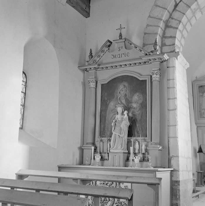 retable latéral, tableau : Vierge à l’Enfant