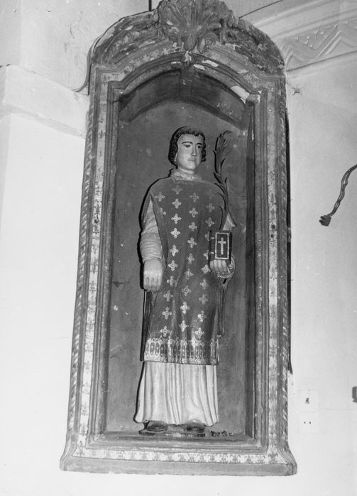 statue : Saint Diacre - © Ministère de la Culture (France), Conservation des antiquités et des objets d’art du Calvados – Tous droits réservés