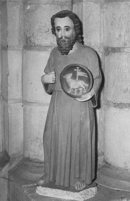 statue : Saint Jean-Baptiste - © Ministère de la Culture (France), Conservation des antiquités et des objets d’art du Calvados – Tous droits réservés