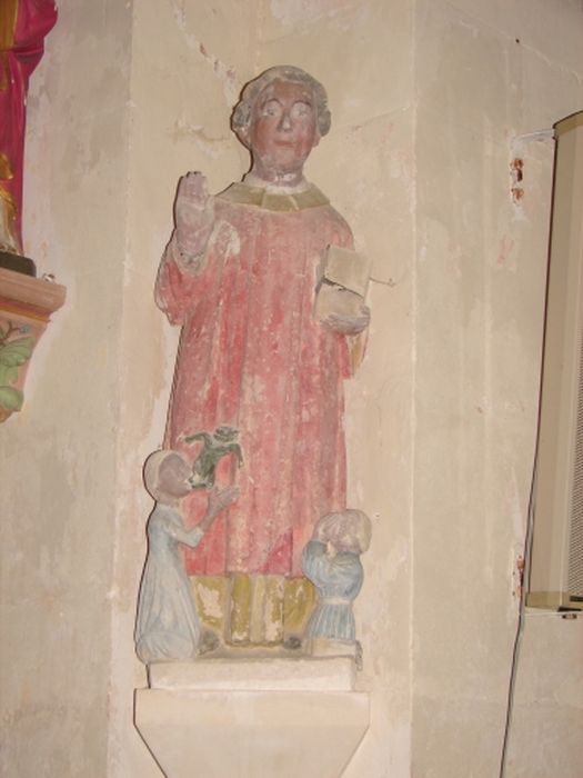 statue : Saint Mathurin chassant un démon