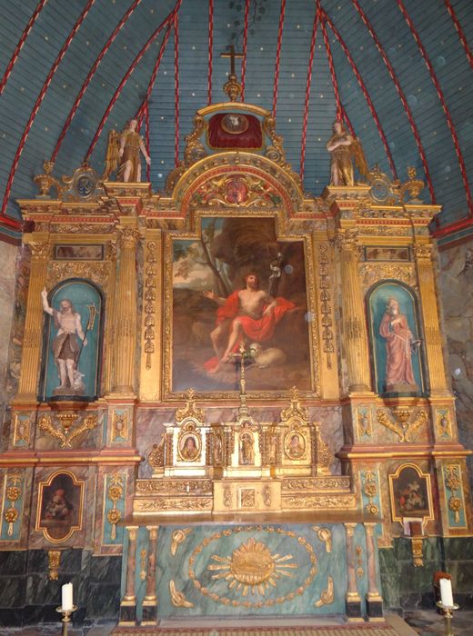 maître-autel, retable, tableau : Saint Jean-Baptiste