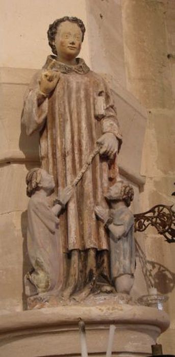 groupe sculpté : Saint Léonard de Noblat