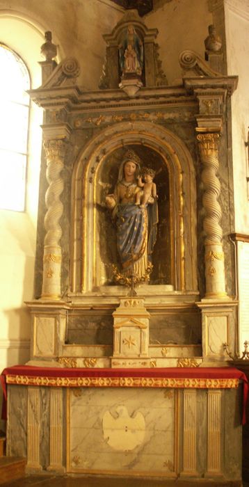 autel latéral nord, retable
