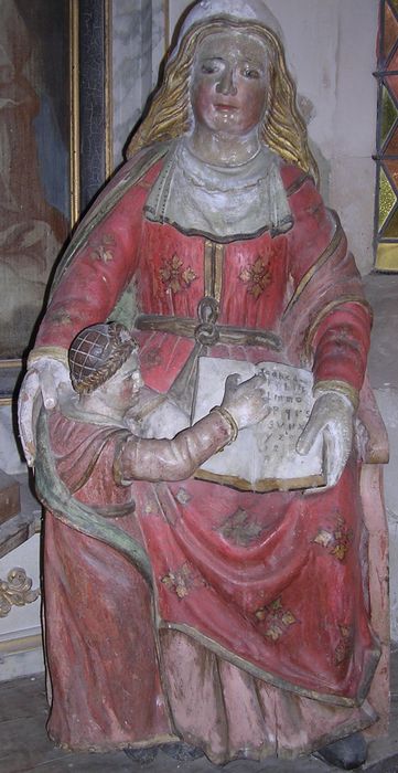 groupe sculpté : Éducation de la Vierge