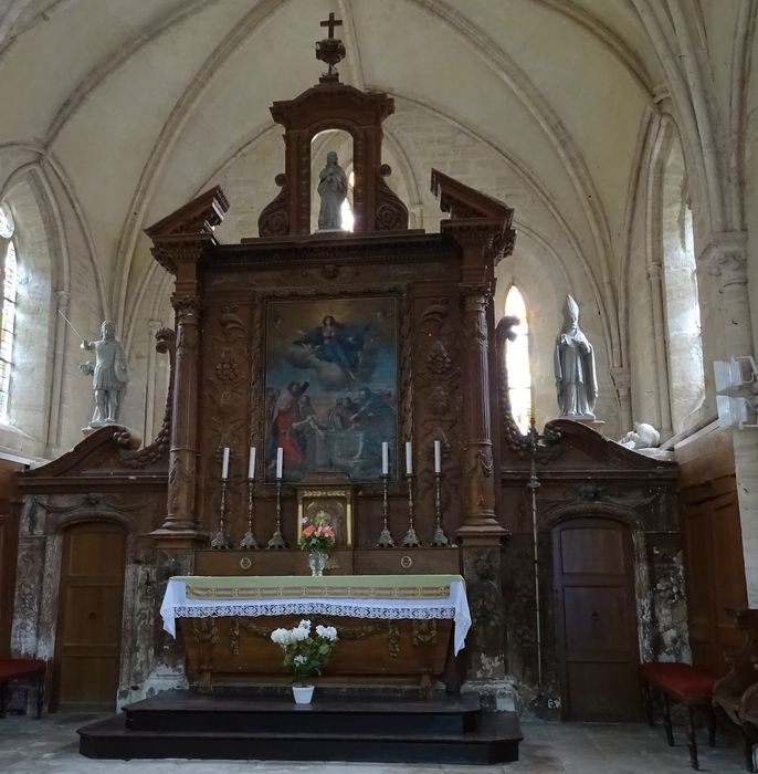 maître-autel, retable, tableau : Assomption de la Vierge
