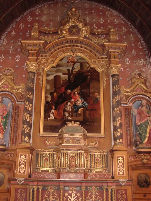 maître-autel, tabernacle, retable, tableau : Adoration des Mages