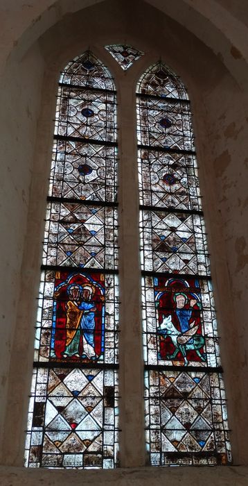 verrière : Visitation, sainte Marguerite