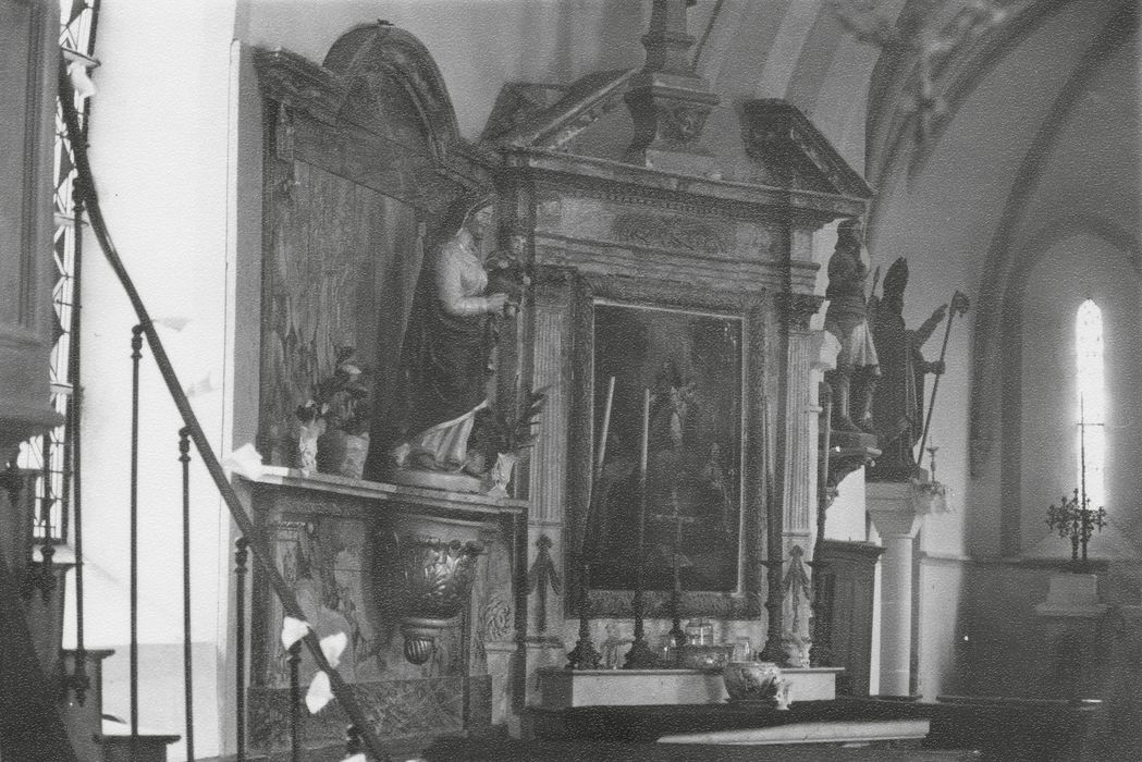 autel, retable latéral nord