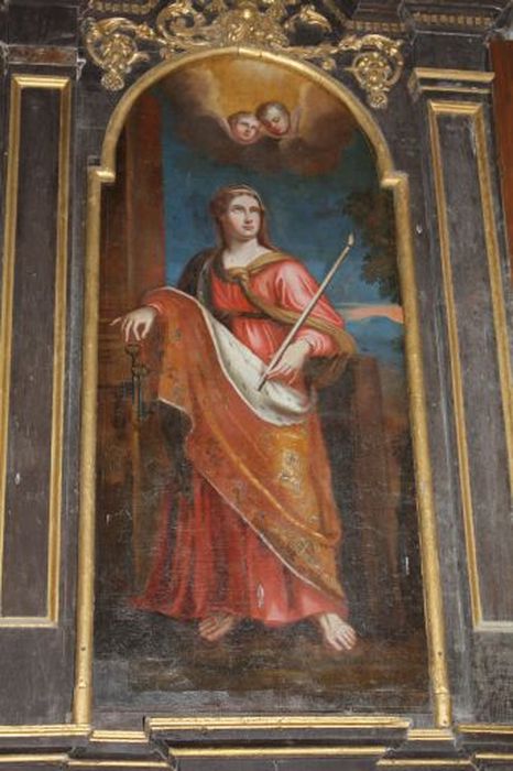 tableau du retable du maître-autel : Sainte Geneviève