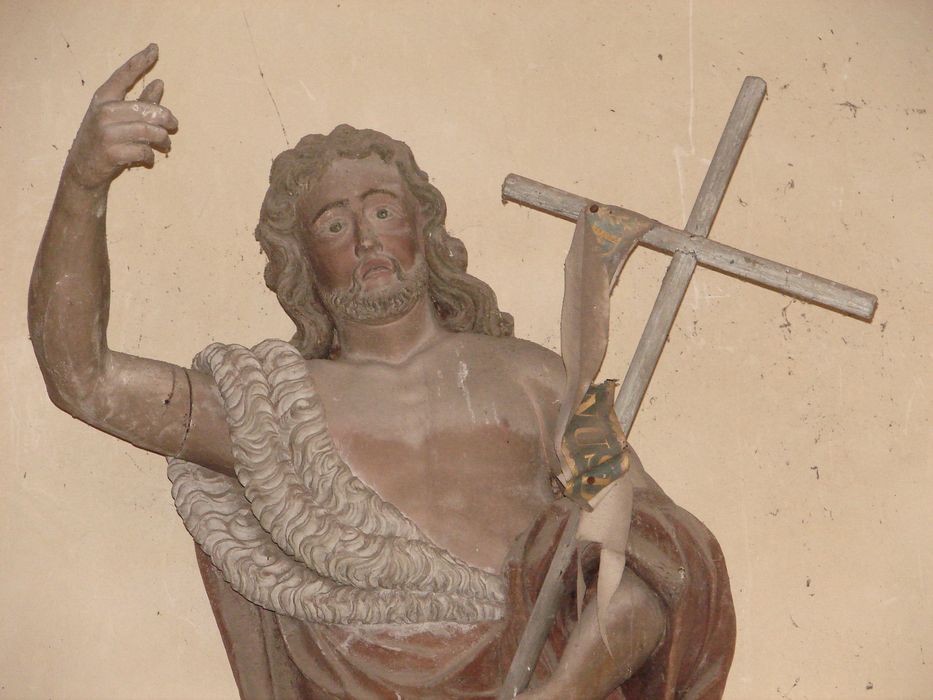 statue : Saint Jean-Baptiste, vue partielle