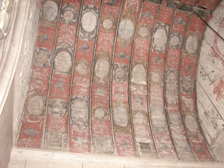 peintures de la voûte de la nef et du croisillon sud