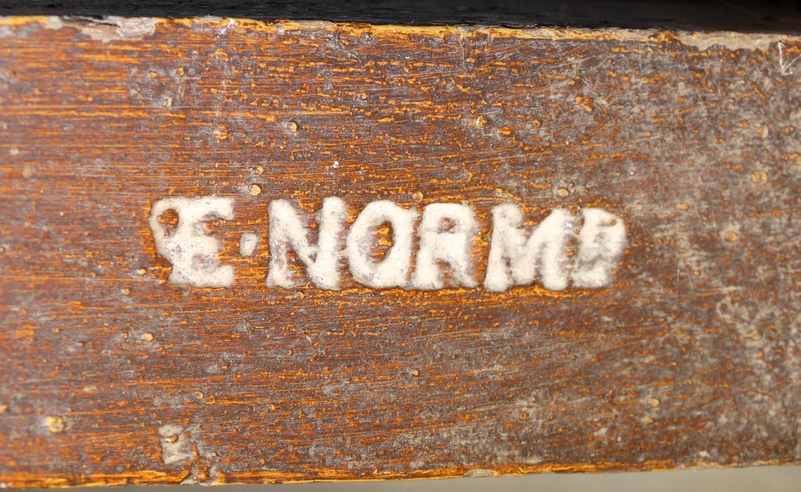 banc, détail d’une inscription